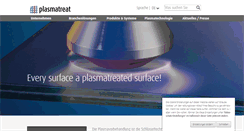 Desktop Screenshot of plasmatreat.de