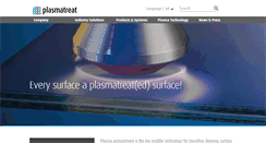 Desktop Screenshot of plasmatreat.co.uk