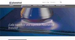 Desktop Screenshot of plasmatreat.es