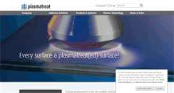 Desktop Screenshot of plasmatreat.com